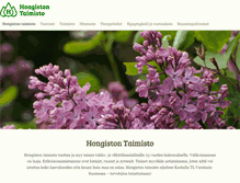 Tablet Screenshot of hongistontaimisto.fi